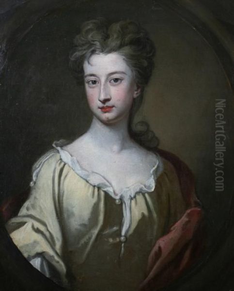 Portrait Of A Lady, Possibly Ladycromwell Oil Painting by Sir Godfrey Kneller