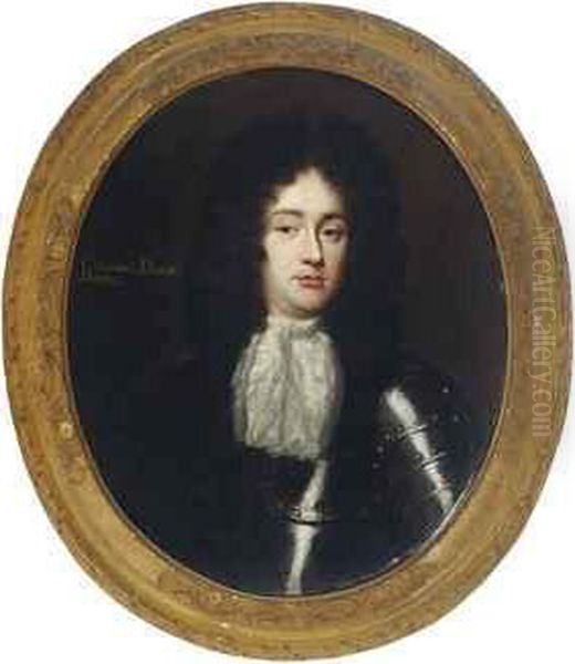 Portrait Of Colonel Daniel Dering Oil Painting by Sir Godfrey Kneller