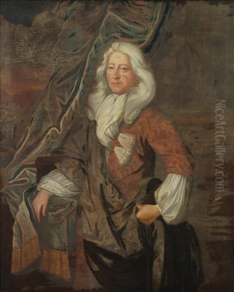 Portrait Of Sir William Eliot Of Godalming Oil Painting by Sir Godfrey Kneller