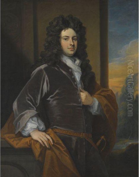 Portrait Of James Bertie, 1st Earl Of Abingdon (1653-1699) Oil Painting by Sir Godfrey Kneller