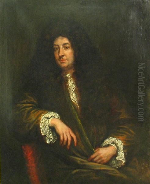 A Portrait Of A Gentleman Oil Painting by Sir Godfrey Kneller