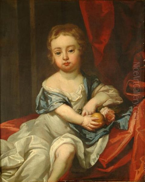 Portrait Of Achild Oil Painting by Sir Godfrey Kneller