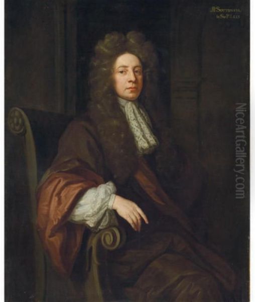 Portrait Of Sir Robert Southwell Oil Painting by Sir Godfrey Kneller