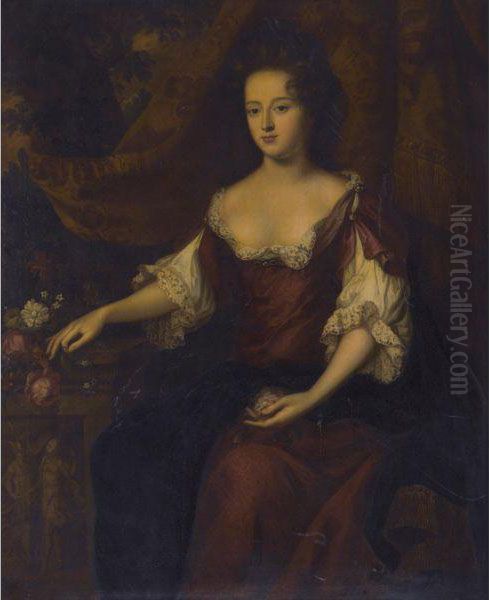 Portrait Of A Lady Oil Painting by Sir Godfrey Kneller