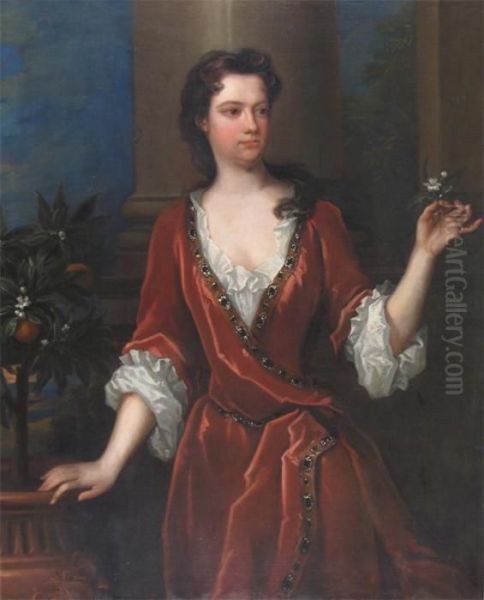 Portrait Of A Lady Oil Painting by Sir Godfrey Kneller