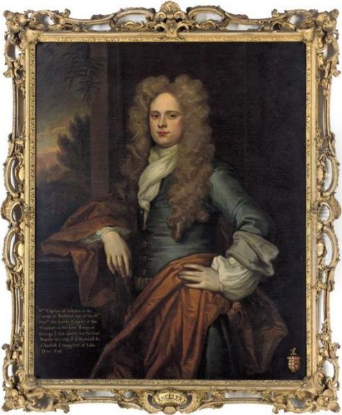 Portrait Of William Clayton Oil Painting by Sir Godfrey Kneller