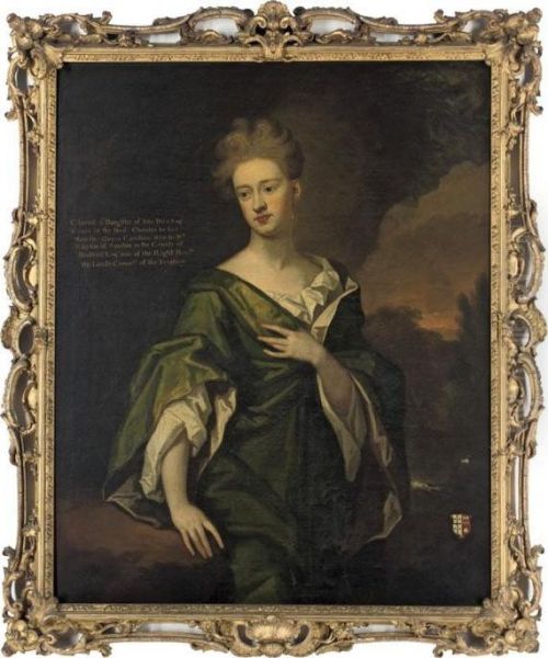 Portrait Of Charlotte Clayton Oil Painting by Sir Godfrey Kneller