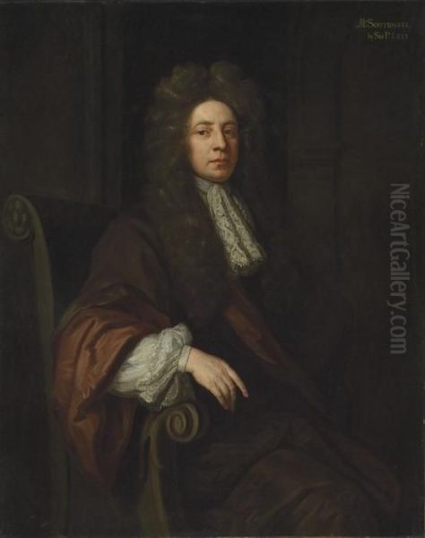 Portrait Of Sir Robert Southwell (1635-1702) Oil Painting by Sir Godfrey Kneller