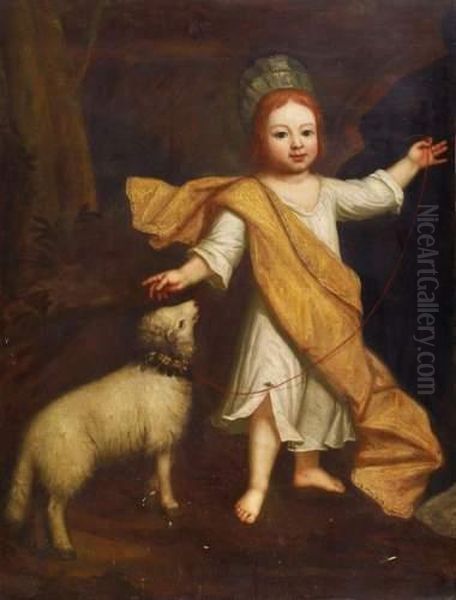 Portrait Of A Presumably English Nobleman As Three-year Old Boy Oil Painting by Sir Godfrey Kneller