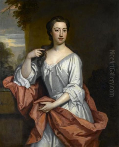 Portrait Of A Lady Oil Painting by Sir Godfrey Kneller