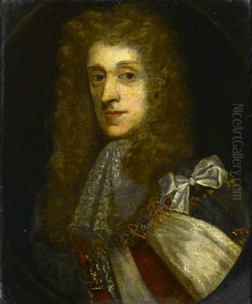 Portrait Of King James Ii Oil Painting by Sir Godfrey Kneller