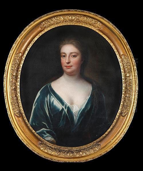 Portrait Of Lady Amy Danvers Oil Painting by Sir Godfrey Kneller