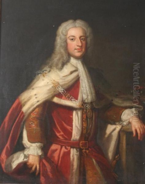 Portrait Of Lord Cavandish Oil Painting by Sir Godfrey Kneller