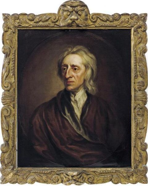 Portrait Of John Locke (1632-1704) Oil Painting by Sir Godfrey Kneller