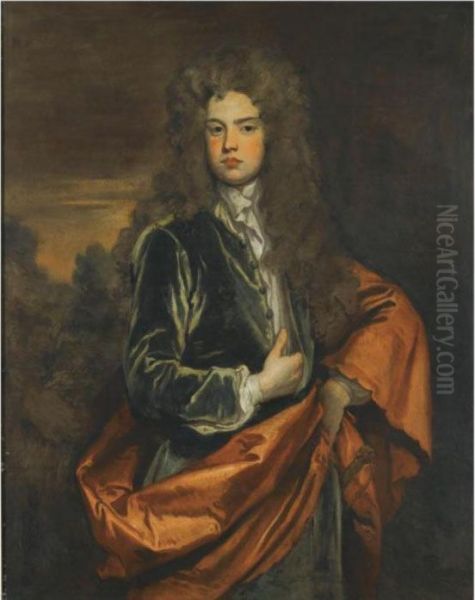 Portrait Of John Crewe Of Crewe Hall (1681-1749) Oil Painting by Sir Godfrey Kneller