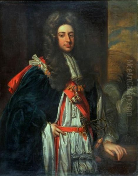 Kneller,
Bt Portrait Of John Churchill Oil Painting by Sir Godfrey Kneller