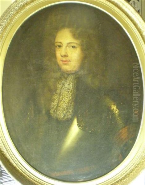 Half-length Portrait Of A Gentleman Oil Painting by Sir Godfrey Kneller