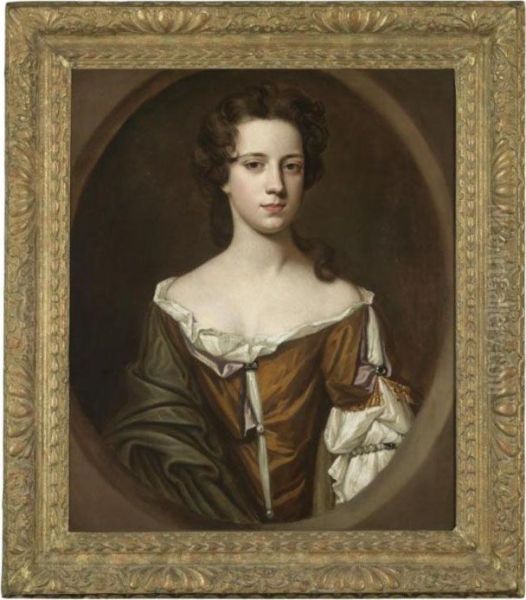 Portrait Of A Lady Oil Painting by Sir Godfrey Kneller