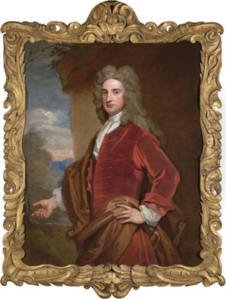 Portrait Of Sir John Rushout, 4th Bt. (1684-1775) Oil Painting by Sir Godfrey Kneller