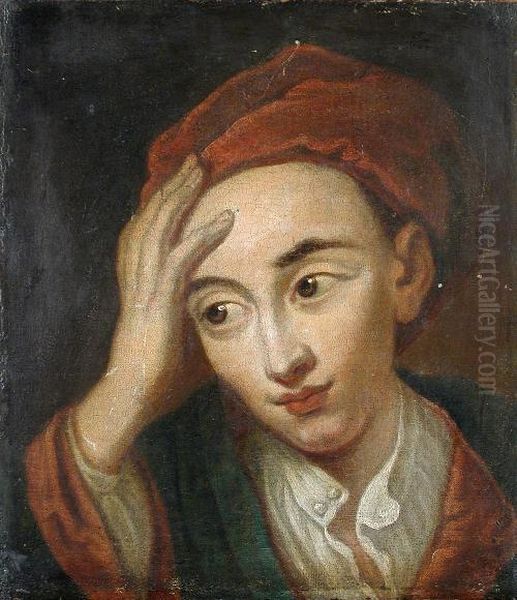 Portrait Of Alexander Pope Oil On Canvas 41 X 36cm Provenance:private Collection Oil Painting by Sir Godfrey Kneller