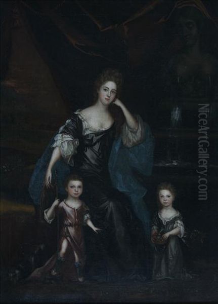 Group Portrait Oil Painting by Sir Godfrey Kneller