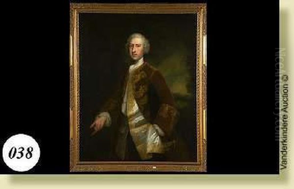 Portrait D'un Gentilhomme Oil Painting by Sir Godfrey Kneller