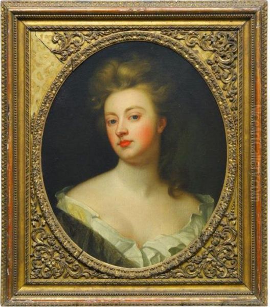 Portrait Of A Lady, Possibly Sarah, Duchess Of Marlborough Oil Painting by Sir Godfrey Kneller