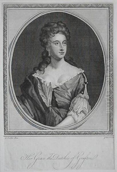 Her Grace The Dutches Of Grafton Oil Painting by Sir Godfrey Kneller