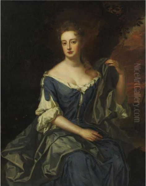 Portrait Of Lady Anne Montagu Oil Painting by Sir Godfrey Kneller