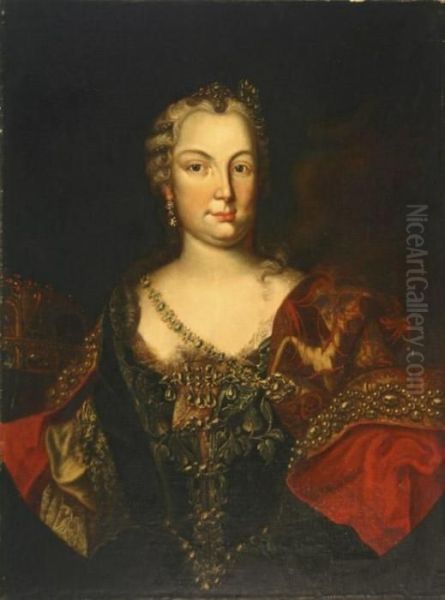 Portrait Of The Duchess Of Marlborough Oil Painting by Sir Godfrey Kneller