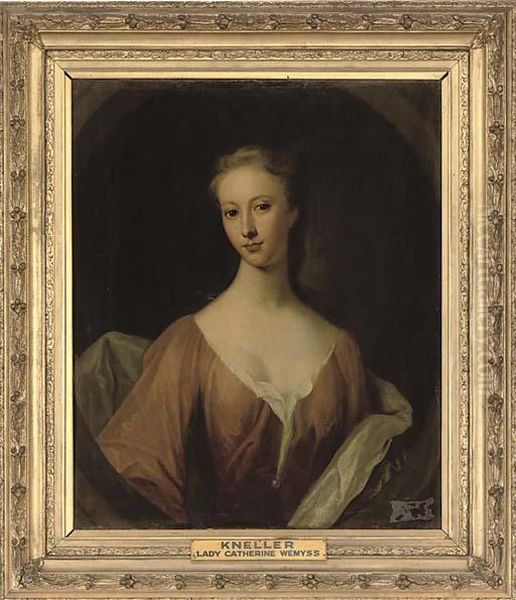 Portrait Of Lady Catherine Wemyss Oil Painting by Sir Godfrey Kneller