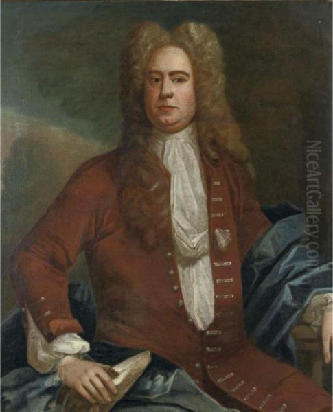 Portrait Of A Nobleman Oil Painting by Sir Godfrey Kneller