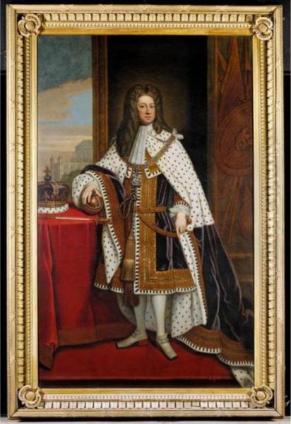 Portrait Of George I (1660-1727) Oil Painting by Sir Godfrey Kneller