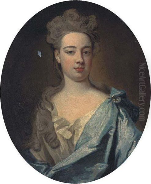 Portrait Of A Lady Oil Painting by Sir Godfrey Kneller