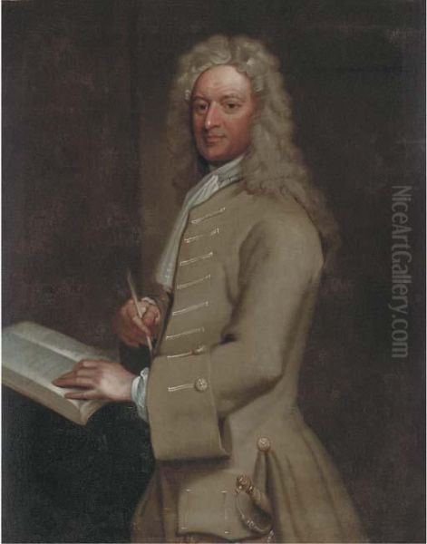 Portrait Of John Morley Oil Painting by Sir Godfrey Kneller