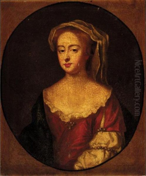 Portrait Of A Lady Oil Painting by Sir Godfrey Kneller