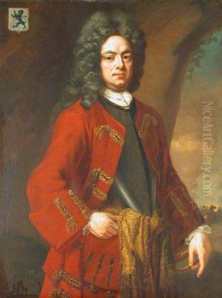 Portrait Of A Military Man Oil Painting by Sir Godfrey Kneller