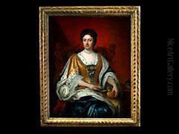 Bildnis Der Englischen Konigin Queen Anne Oil Painting by Sir Godfrey Kneller