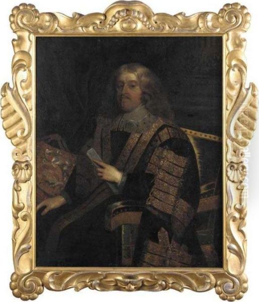 Portrait Of Lord Chancellor Clarendon Oil Painting by Sir Godfrey Kneller