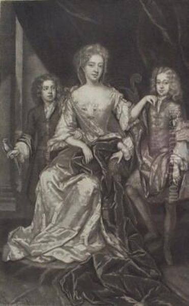 Her Grace The Duchess Of Monmouth Oil Painting by Sir Godfrey Kneller