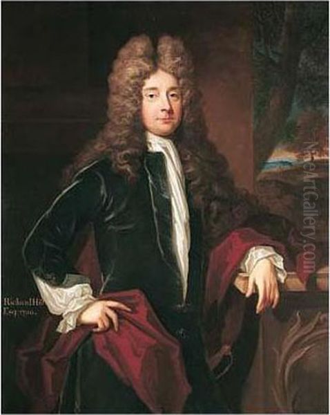 Portrait Of Richard Hill Oil Painting by Sir Godfrey Kneller