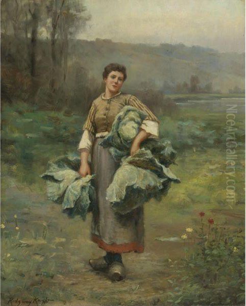 Elise Oil Painting by Daniel Ridgway Knight