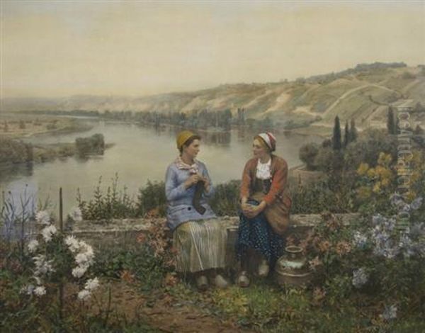 Untitled Oil Painting by Daniel Ridgway Knight