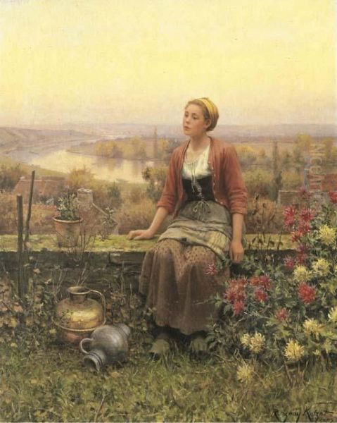 Marie Oil Painting by Daniel Ridgway Knight