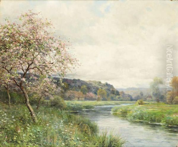 Bord De Riviere Oil Painting by Louis Aston Knight