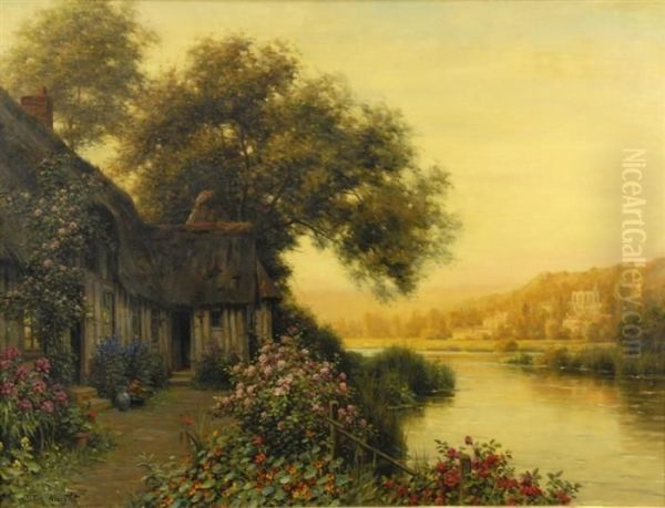 Diane's Cottage At Beaumont-le-roger Oil Painting by Louis Aston Knight