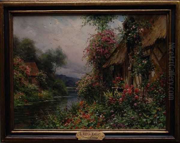 dianes Cottage Oil Painting by Louis Aston Knight