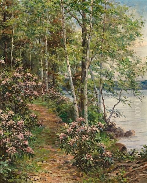 Mountain Laurel, Norfolk Oil Painting by Louis Aston Knight