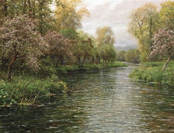 Springtime Oil Painting by Louis Aston Knight