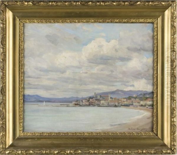 Cannes Oil Painting by Louis Aston Knight